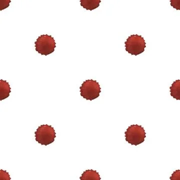 Seamless pattern with red watercolor spots Stock Illustration
