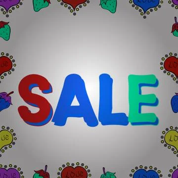 Seamless pattern. Red, white and blue friday, magic sale, logotype, print, text Illustrazione stock