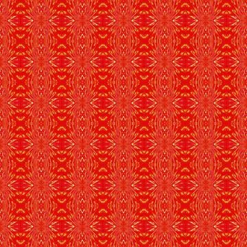 Seamless pattern red yellow Stock-Illustration