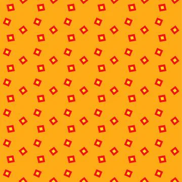 Seamless pattern with red, yellow squares on back Stock Illustration