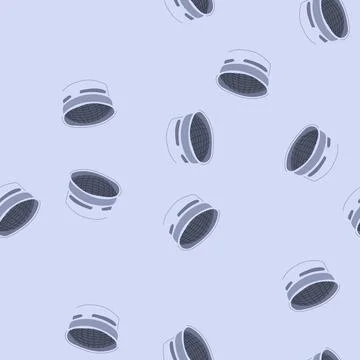 Seamless pattern reduce faucet aerator cartoon vector Stock Illustration