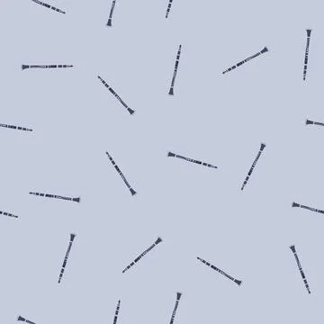 Seamless pattern reed clarinet cartoon vector Stockillustratie