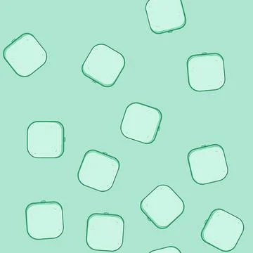 Seamless pattern reflection compact mirror cartoon vector Illustrazione stock