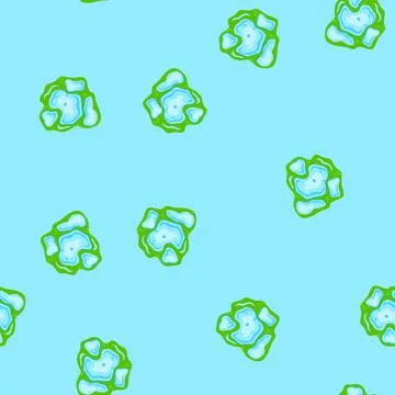 Seamless pattern reflection puddle cartoon vector Stock Illustration
