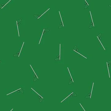 Seamless pattern regulation street sign green cartoon vector Stock Illustration