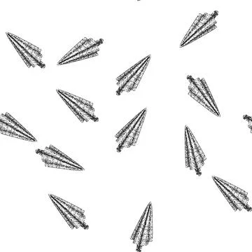 Seamless pattern relax beach towel sketch hand drawn Stock Illustration