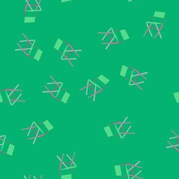 Seamless pattern relax folding chair cartoon vector Illustrazione stock