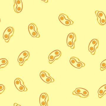 Seamless pattern relaxation sleep mask eye cartoon vector Stock Illustration