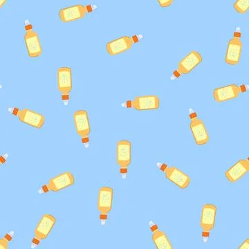 Seamless pattern relief nasal spray bottle cartoon vector 스톡 일러스트