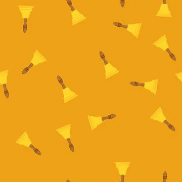 Seamless pattern reminder bell cartoon vector イラスト素材