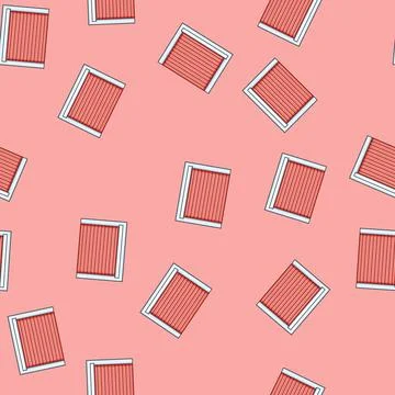 Seamless pattern remote garage door cartoon vector Stock Illustration