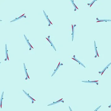 Seamless pattern remote plane toy cartoon vector Stock Illustration
