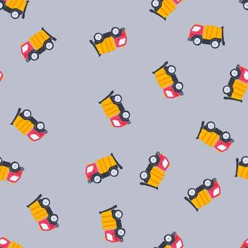 Seamless pattern remote toy car cartoon vector 스톡 일러스트