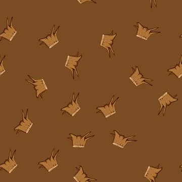 Seamless pattern removal stump cartoon vector Stock Illustration