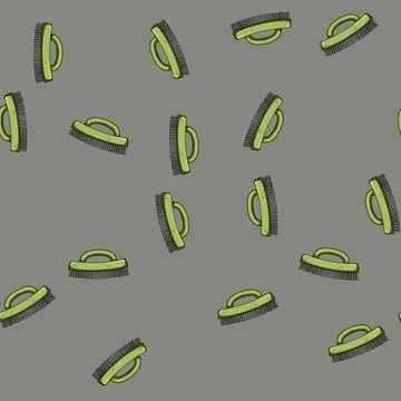 Seamless pattern removal wire brush cartoon vector Stock Illustration