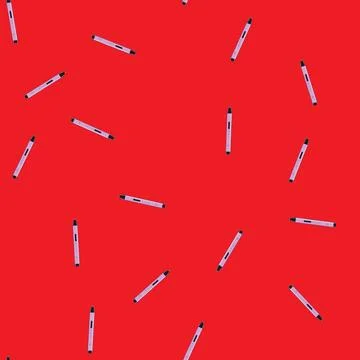 Seamless pattern render 3d pen cartoon vector イラスト素材