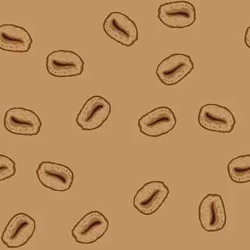 Seamless pattern renewable coconut fiber dish scrubber cartoon vector Stockillustratie