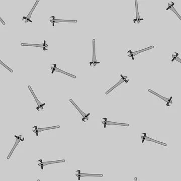 Seamless pattern repair pipe wrench cartoon vector 스톡 일러스트