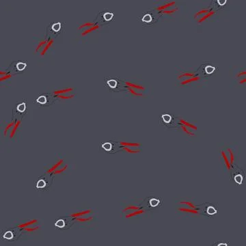 Seamless pattern repair pipe wrench cartoon vector Stock Illustration
