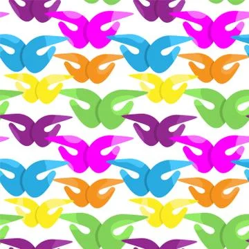 Seamless pattern with repeating abstract pattern of butterflies Stock-Illustration