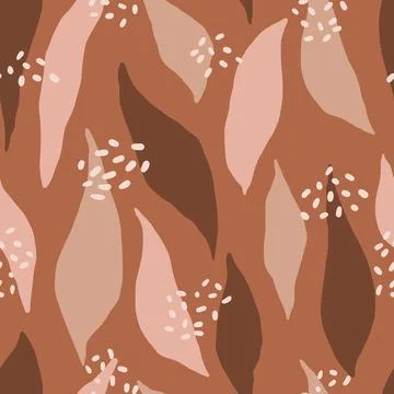 Seamless pattern with repeating abstract print. Endless texture with waves Stock Illustration