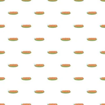 Seamless pattern with repeating cartoon shish kebab icons Stock Illustration