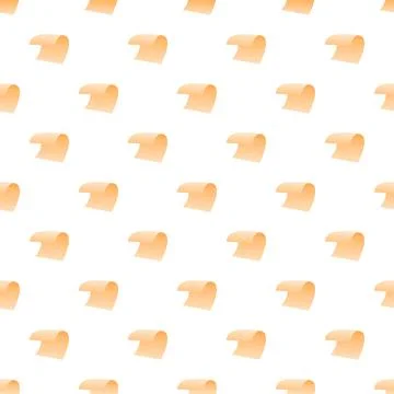 Seamless pattern with repeating curled paper scrolls 스톡 일러스트