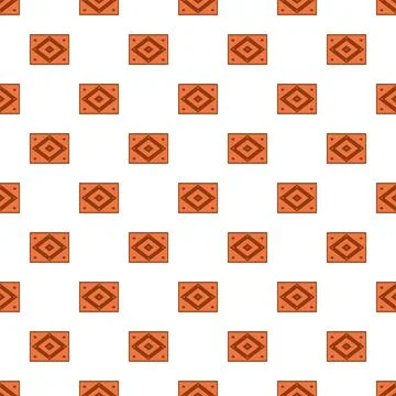 Seamless pattern with repeating ethnic tribal motif 库存插图