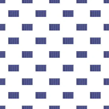 Seamless pattern with repeating fence segment illustration Stock Illustration