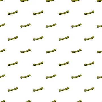 Seamless pattern with repeating green abstract shapes Stock Illustration