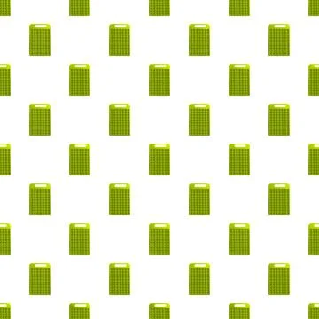 Seamless pattern with repeating green rectangle blocks Stock Illustration