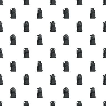 Seamless pattern with repeating military hand grenades Illustrazione stock