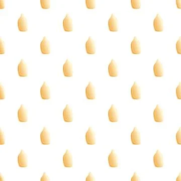 Seamless pattern with repeating sesame seeds on white Stock Illustration