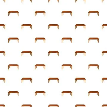 Seamless pattern with a repeating small wooden table Stock-Illustration