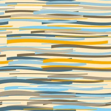 Seamless pattern. Repeating  texture in nuance colors. Blue orange brown back Stock Illustration