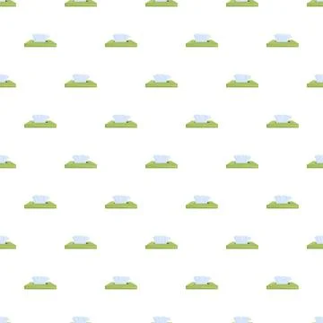 Seamless pattern with repeating tissue box elements 스톡 일러스트