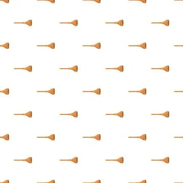 Seamless pattern with a repeating vuvuzela blowing horn Stock Illustration