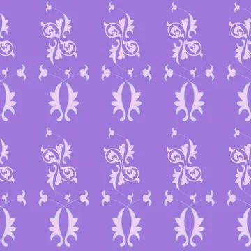Seamless pattern with repetition classical natural ornaments Stock Illustration