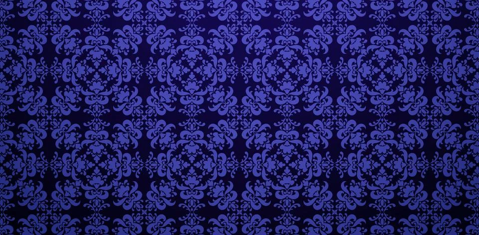Seamless pattern repetitive dark blue color Stock Illustration