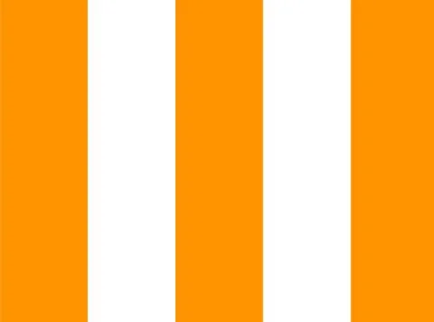 Seamless pattern of repetitive strips of orange and white color. Graphics des 스톡 일러스트