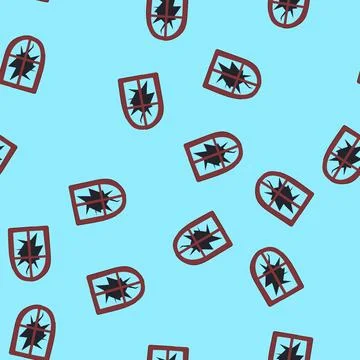 Seamless pattern replacement broken wood windows cartoon vector 스톡 일러스트