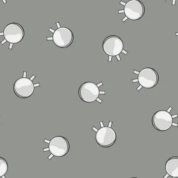 Seamless pattern research laboratory glassware cartoon vector Stock Illustration