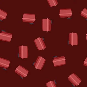 Seamless pattern reservoir plastic tank cartoon vector Illustrazione stock