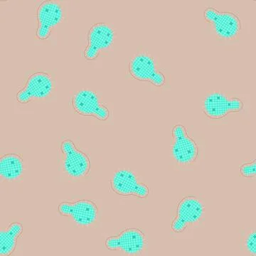 Seamless pattern resort top view pool cartoon vector Stock Illustration