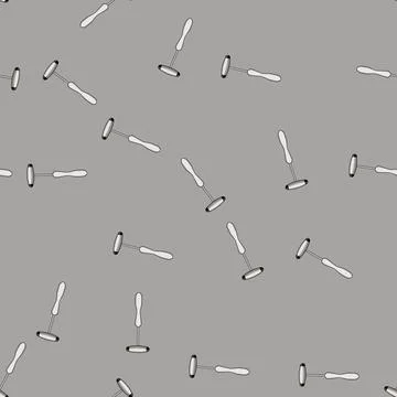 Seamless pattern response reflex hammer cartoon vector Stock Illustration
