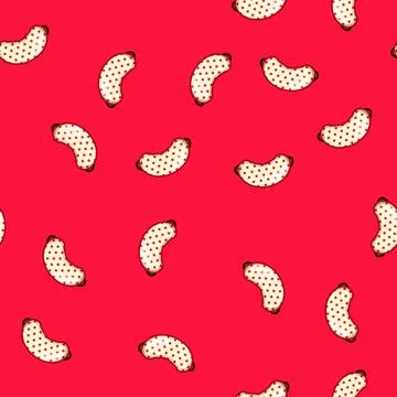 Seamless pattern rest sleep mask eye cartoon vector Stock Illustration
