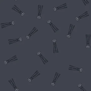 Seamless pattern restaurant corkscrew wine cartoon vector Stock Illustration