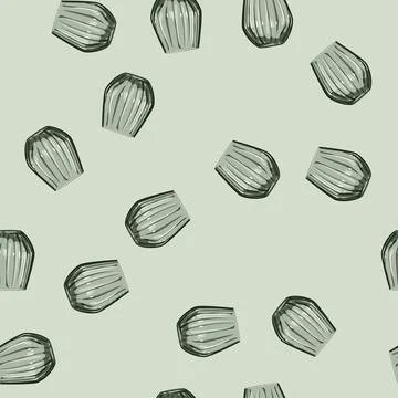 Seamless pattern restaurant glass cup cartoon vector Stockillustratie