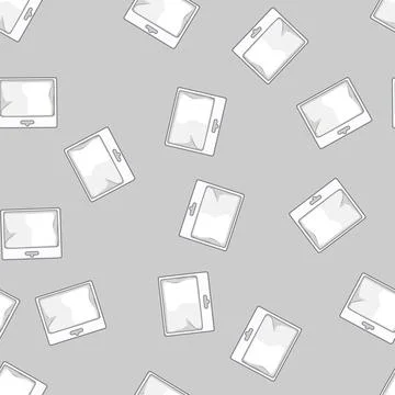Seamless pattern Retail blister packaging with blank space for product displa Stock Illustration