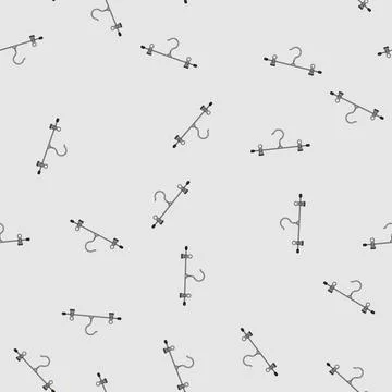Seamless pattern retail hanger clothes cartoon vector 스톡 일러스트